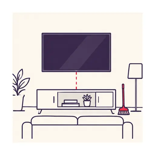 Illustration: step 4 — Hang, test, tidy